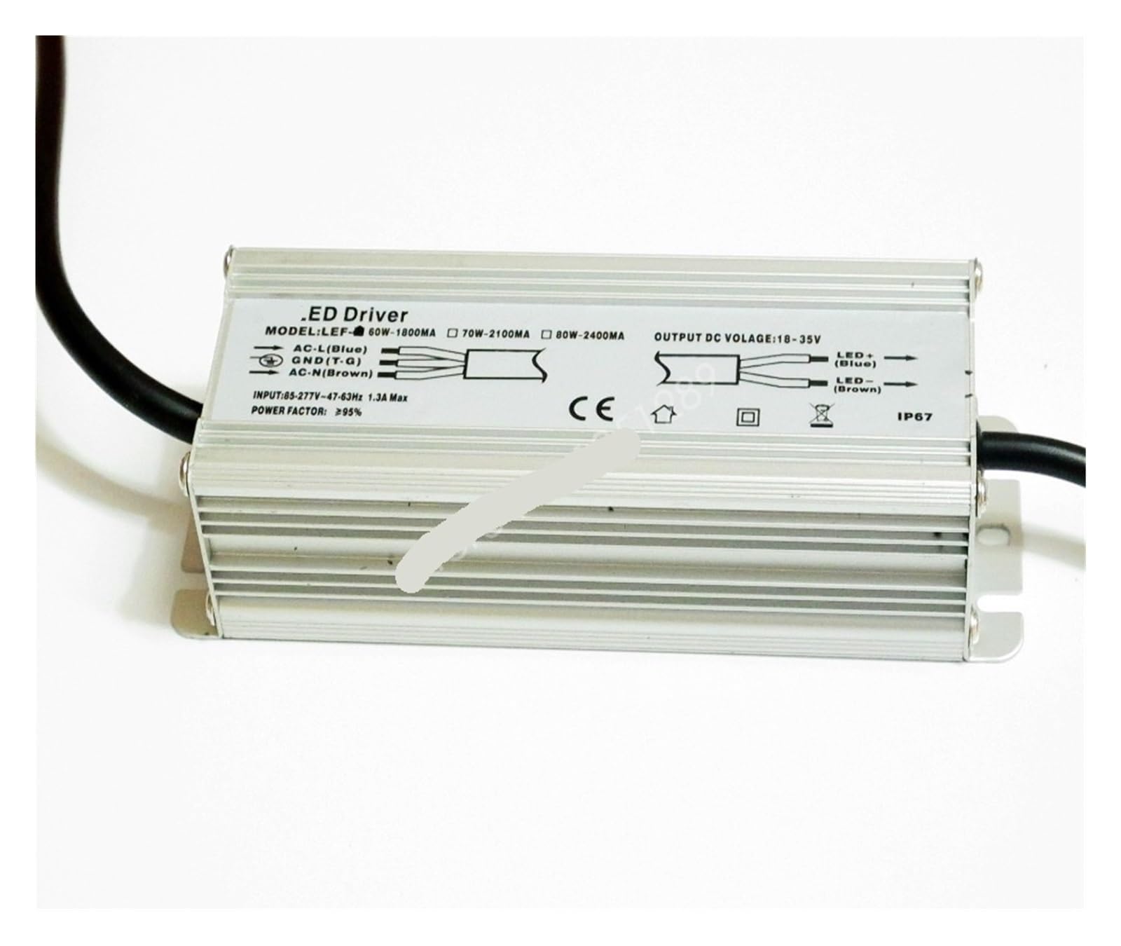 Pilote de LED 60W transformateur étanche pour sublimer l'éclairage du jardin