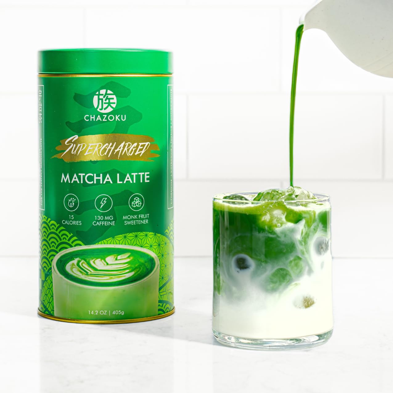 Amazon.com: Chazoku Supercharged Matcha Latte - Ceremonial Grade