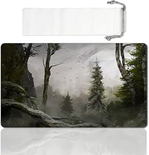 LIUYANZE Board Game TCG Playmat Table Mats Games Size 60X35 cm Play Mats Compatible for MTG RPG CCG Trading Card Game Mousepad (Dragons-of-Tarkir-Forest)