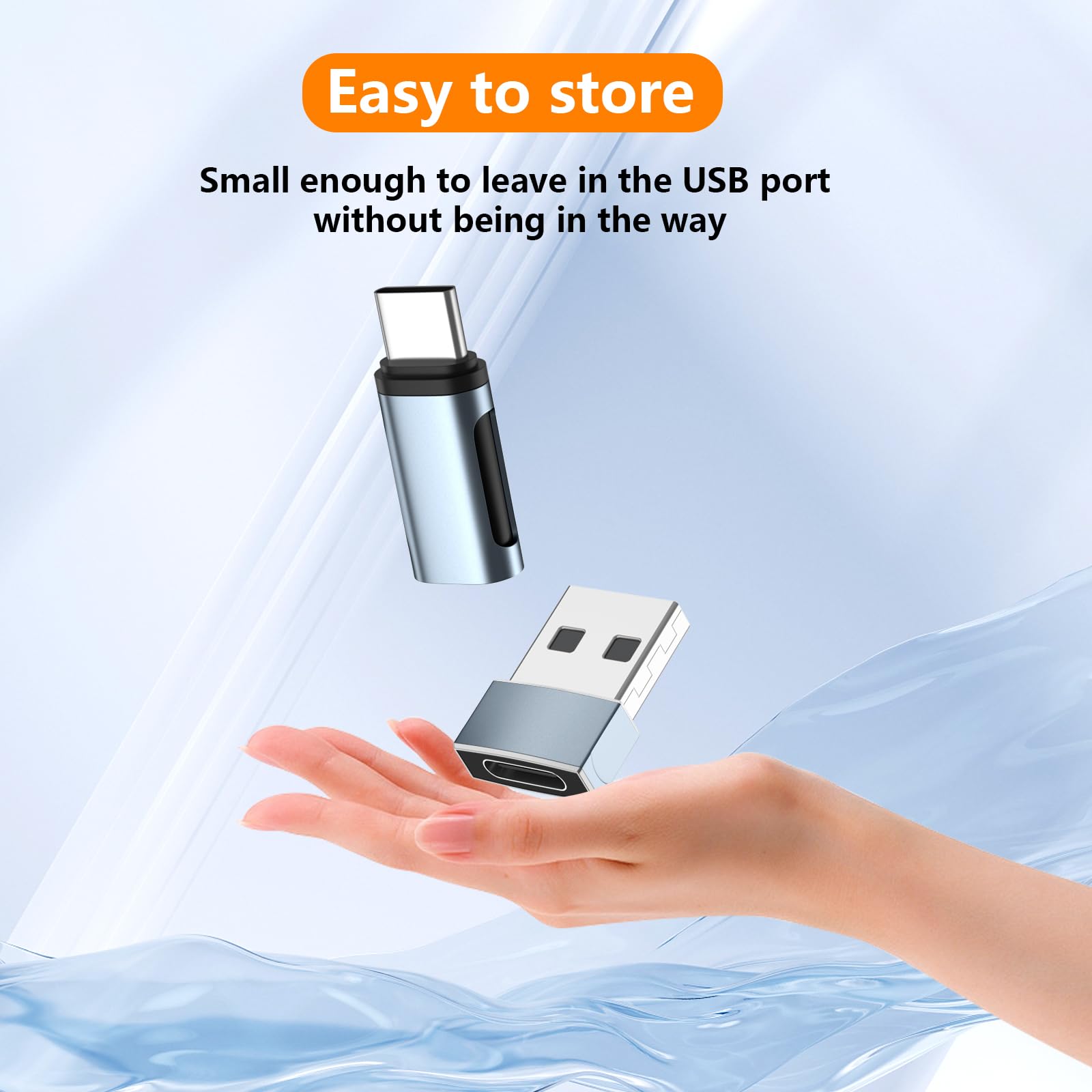 Adattatore Da Lightning A USB C – 3 Pezzi + Convertitore USB C A USB, Ricarica Veloce E Trasferimento Dati 480Mbps, Compatibile Con IPhone 15 E Smartphone Tipo C, Non OTG - 4