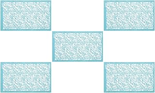 Tofficu 5 Hojas Plantilla de arcilla de conejo plantillas de pantalla de seda Artesanía material de la plantilla plantillas de manualidades reutilizables plantilla de nylon poliéster Azul