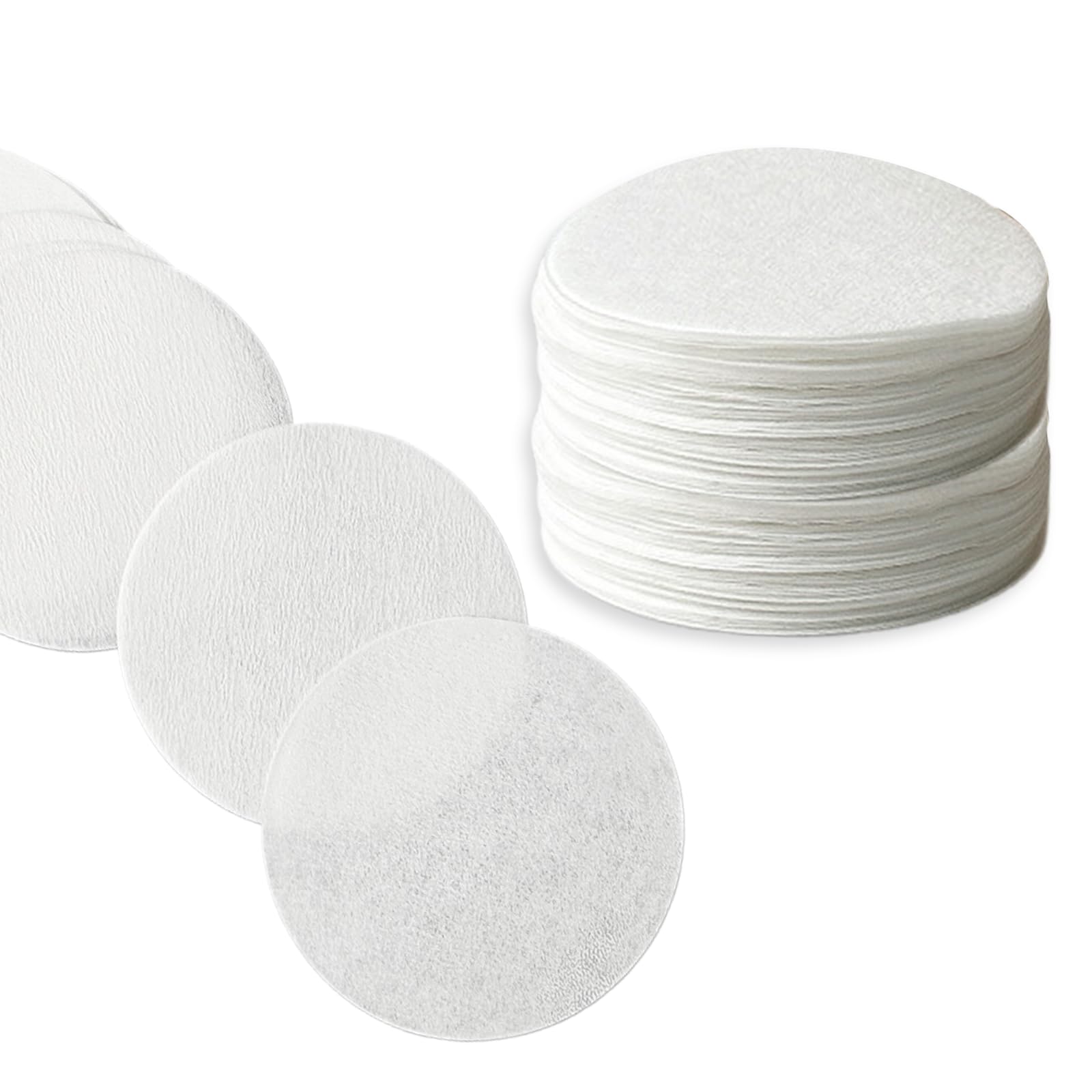 500 Sheets of Concentrated Italian Coffee Machine Circle Disposable Portable Filter Paper for Restaurant Minimalist Style White (51mm)