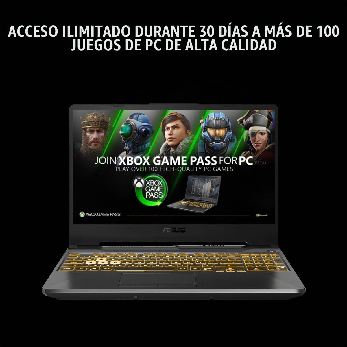 ASUS TUF Gaming A15 Ordenador portátil de juegos, Pantalla FHD de 15,6 pulgadas 16:9 144 Hz, Procesador AMD Ryzen 5 7535HS, Tarjeta gráfica NVIDIA GeForce RTX 3050, 16 GB DDR5, 512 GB SSD PCIe Gen 4.0