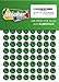 Produktbild 252 Aufkleber, Fußball, Sticker, 15 mm, grün/schwarz, aus PVC, Folie, bedruckt, selbstklebend, EM, WM, Bundesliga