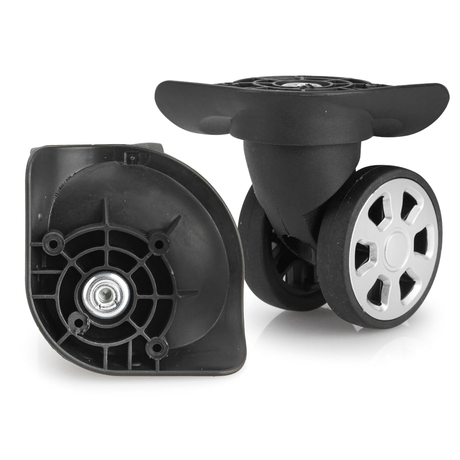 Zoofen Couple of Mute Replacement Luggage Suitcase Wheels Multi-Size Swivel Wheels(W045)