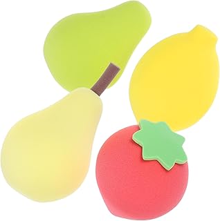 4 esponjas de maquillaje de frutas de doble u...