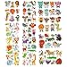 PHOGARY Zoo Tatuaggi Animali 200 Pezzi 20 Fogli Temi Animali Tatuaggi temporanei Tatuaggi Impermeabili per Body Art per Bambini