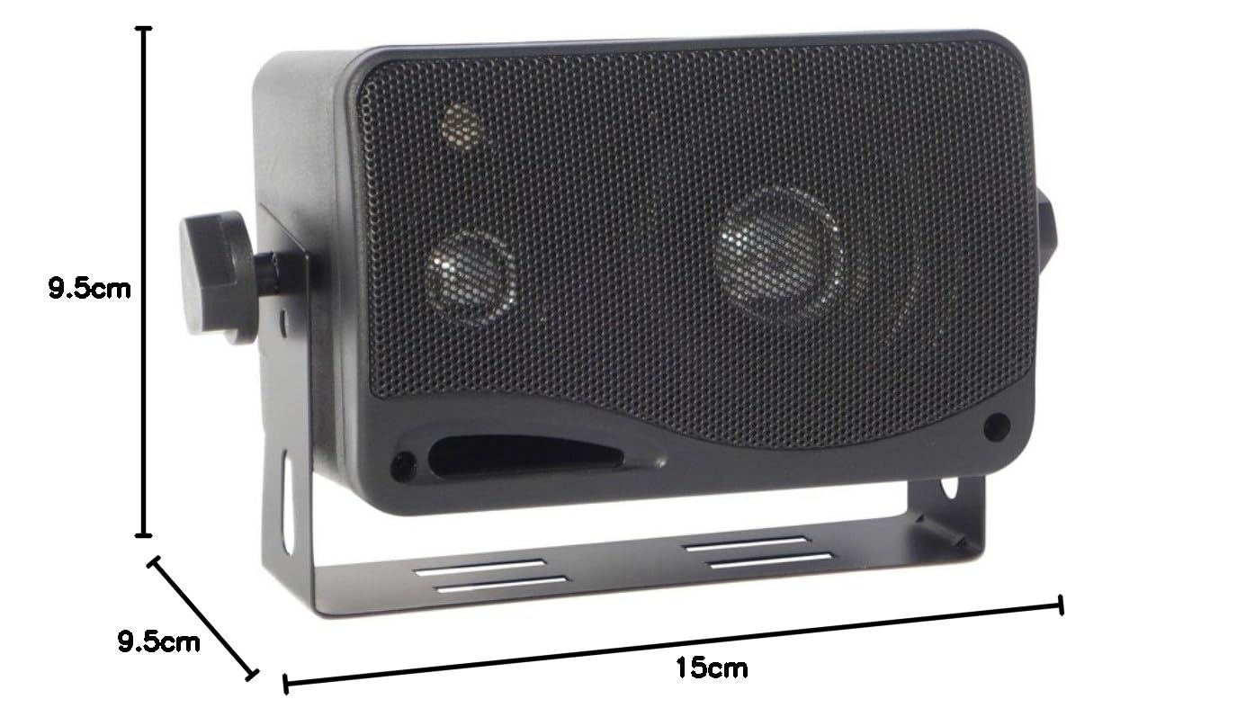 COUPLE DE CAISSES IMPERMÉABLES ET RÉSISTANTES À L'EAU EST AU SOLEIL POUR INTÉRIEURS OU PISCINE BATEAU CANOT OU ACTIVITÉS' COMMERCIALES COMME HÔTEL RESTAURANT PIZZERIE PUB BAR GELATERIA EN PLEIN AIR PYLE PLMR24B NOIRES 15,00 CM 200 WATT RMS ET 400 WATT MAX