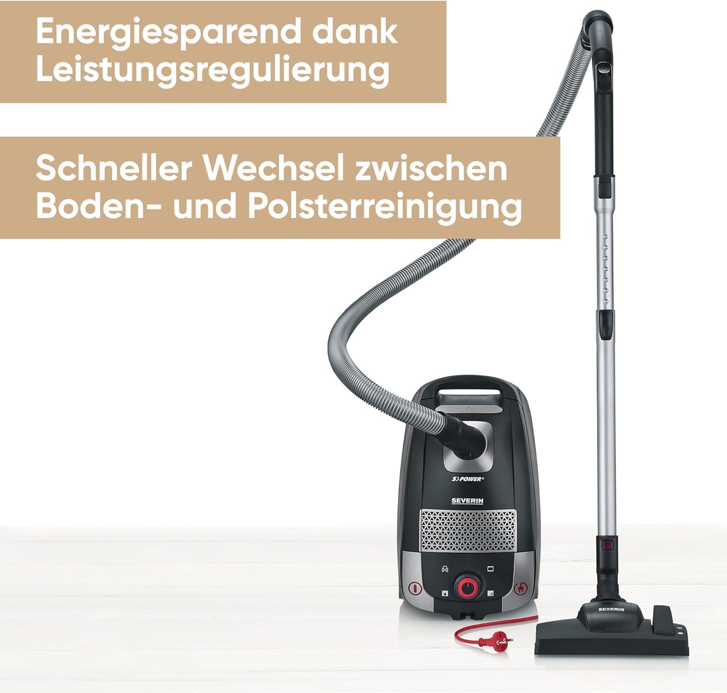 Severin Testsieger Bodenstaubsauger mit Beutel 4L – Bild 2
