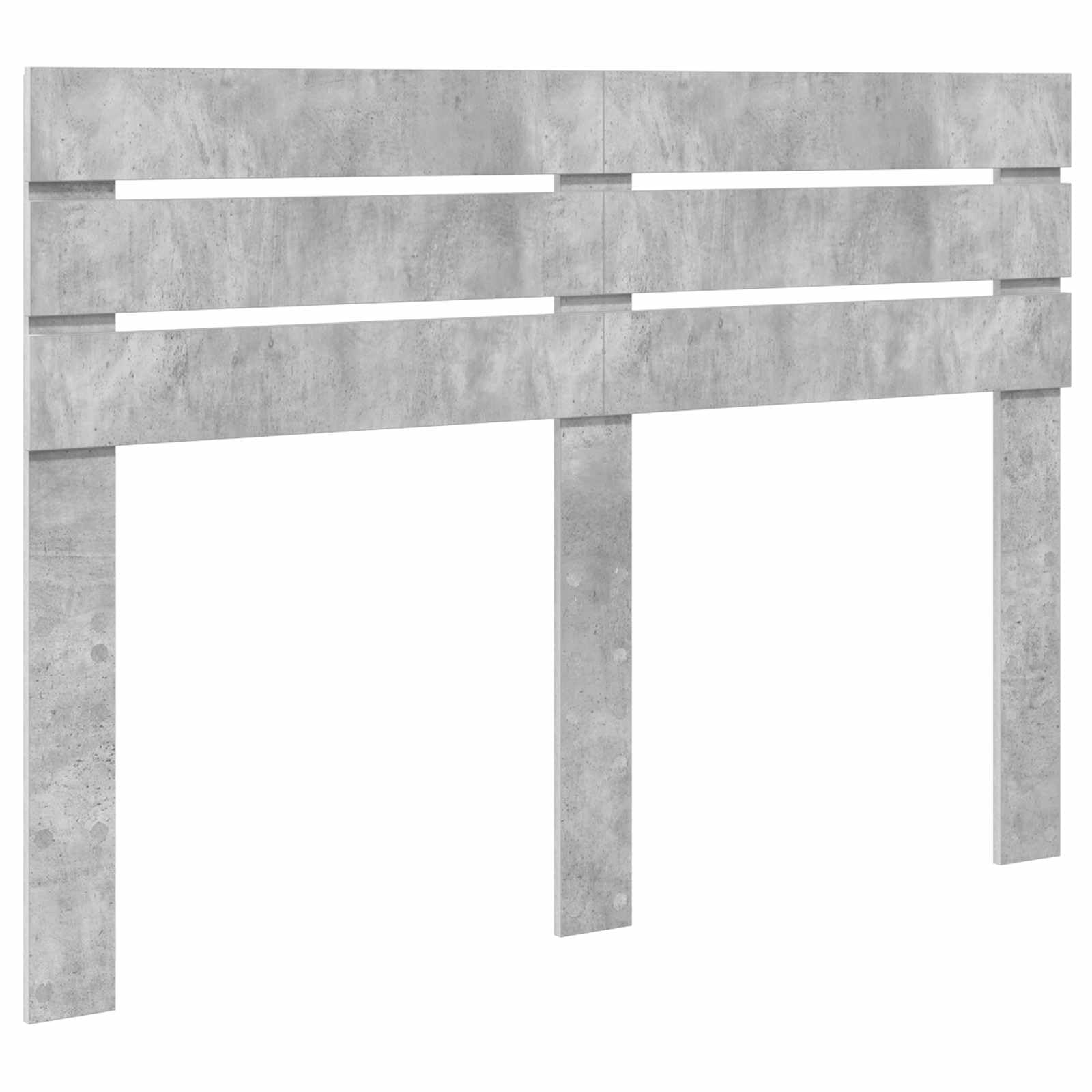vidaXL Cabecero Gris Concreto Madera contrachapada, Cabecera Moderna y Rectangular, Toque Chic para tu Dormitorio, solución Sencilla para el Descanso