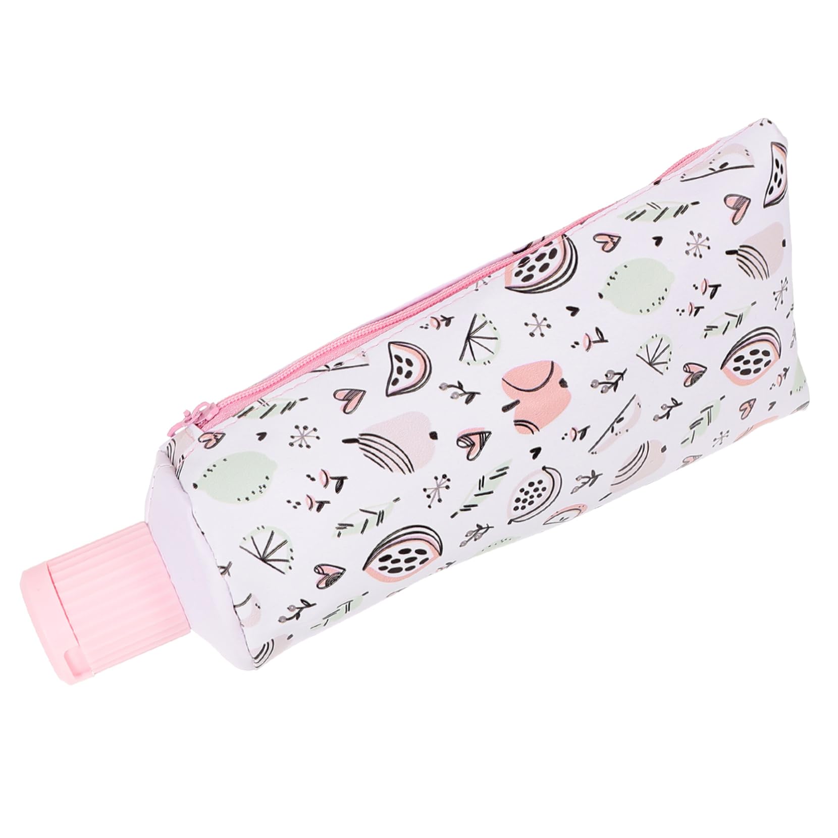 DOITOOL Trousse à Crayons Zippée en Cuir Portable et Multifonction, Design Compact et Cartoon, pour Ranger Stylos et Fournitures Scolaires Un Paquet à Dos