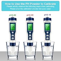Vista 5 de 5 in 1 LFS TDS Meter PH Tester, 0.01 High Accuracy Digital PH Meter for Water, PH/TDS/EC/Salt/Temp Tester, PPM Meter Water Tester for Drinking