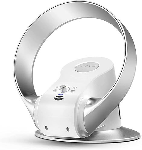 Miniatura 1 de HIIGH Ventilador sin aspas montado en la pared de 14 pulgadas 26 W control remototemporizador ventilador de escritorio plegable ultra silencioso sin