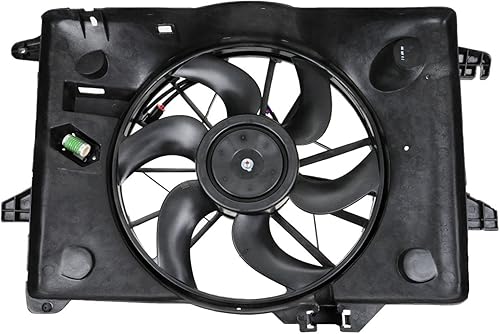 Vista 55 de TRQ Conjunto de ventilador de enfriamiento dual para radiador Compatible con 2004-2006 Lexus ES330 Toyota Camry 2004-2008 Solara LX3115111