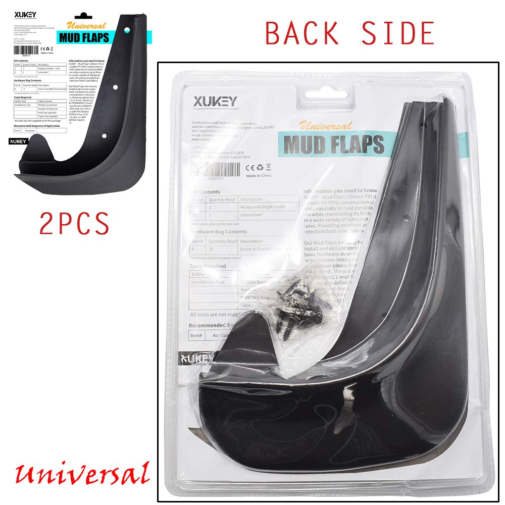 Amazon | XUKEY [2pcs]車用マッドガードマッドガード 汎用