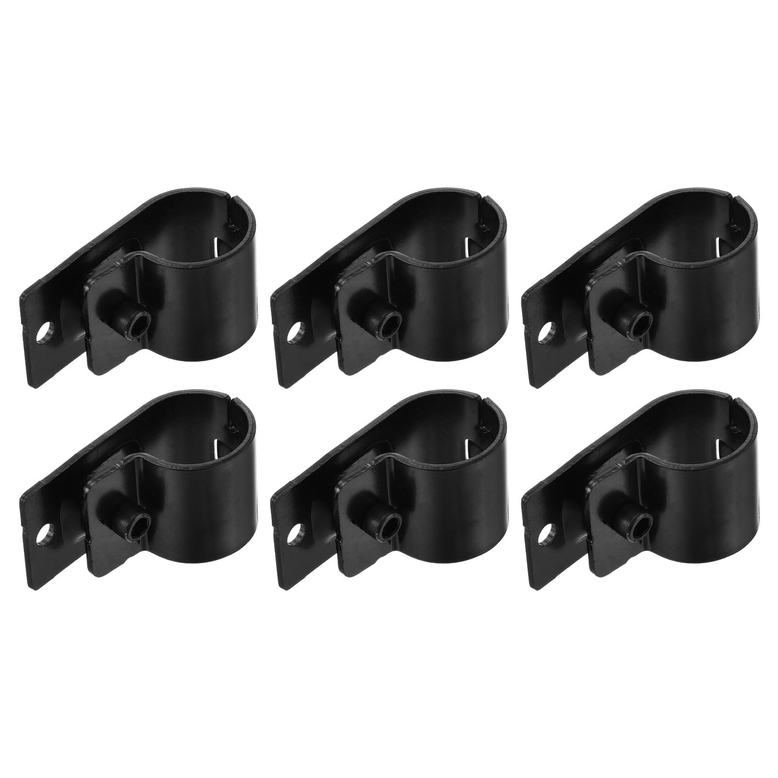 Collier de serrage de tuyau uxcell noir 62x32mm pour tube 28mm avec vis lot de 6