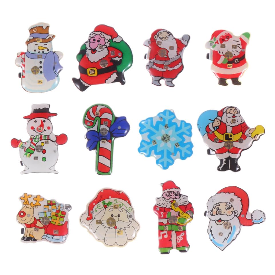 Épingles Lumineuses Noël GALPADA 50 Pièces Lot Broches Festives Cadeau Anniversaire