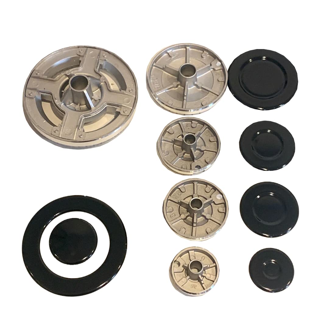 Kit de 5 quemadores separador de llama 4 fuegos + triple corona para SMEG