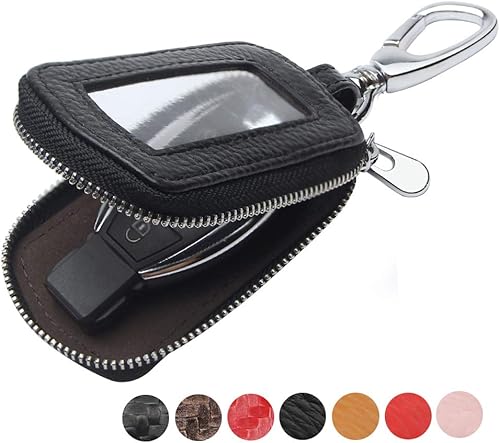 Miniatura 6 de Funda Universal Premium para Llavero de Coche de Cuero Genuino Portador de Llavero Inteligente de Coche para Llavero Remoto