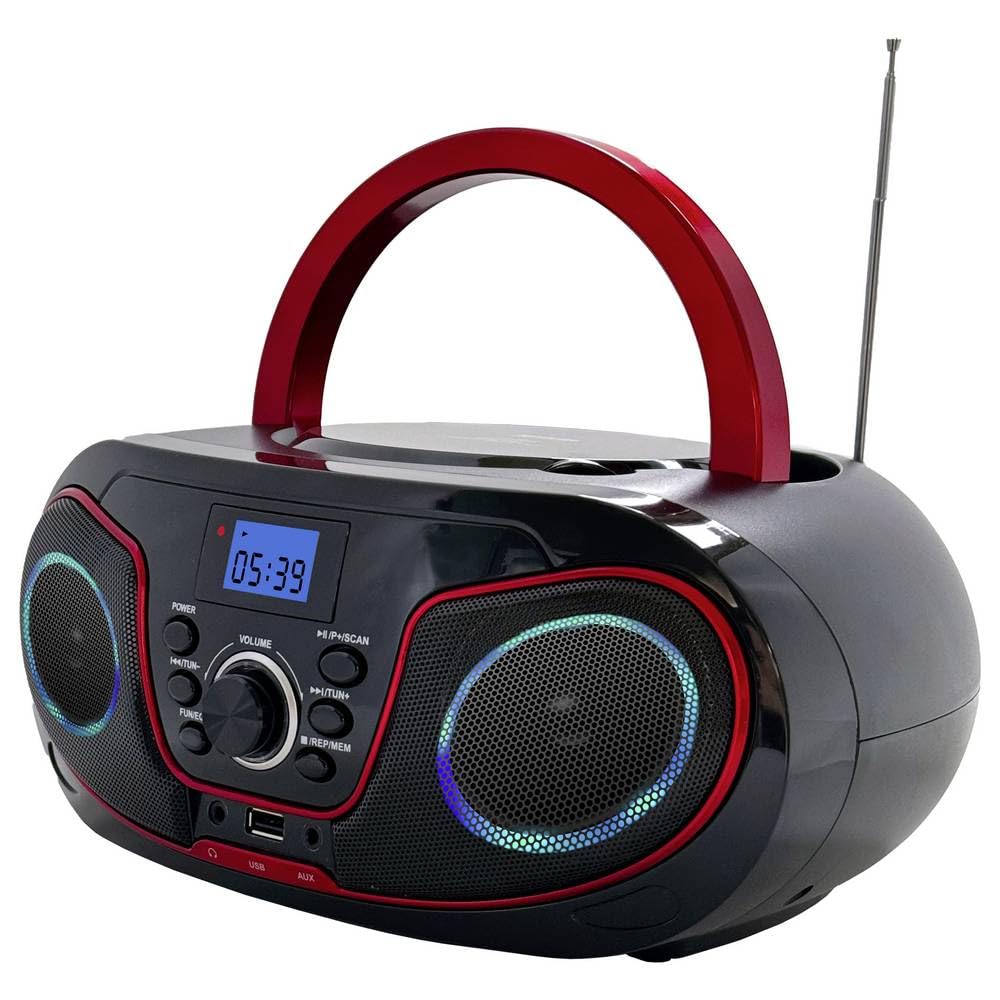 Silva Schneider MPC 19.4 USB CD-Radio UKW AUX, CD, USB Schwarz, Rot, 1901851