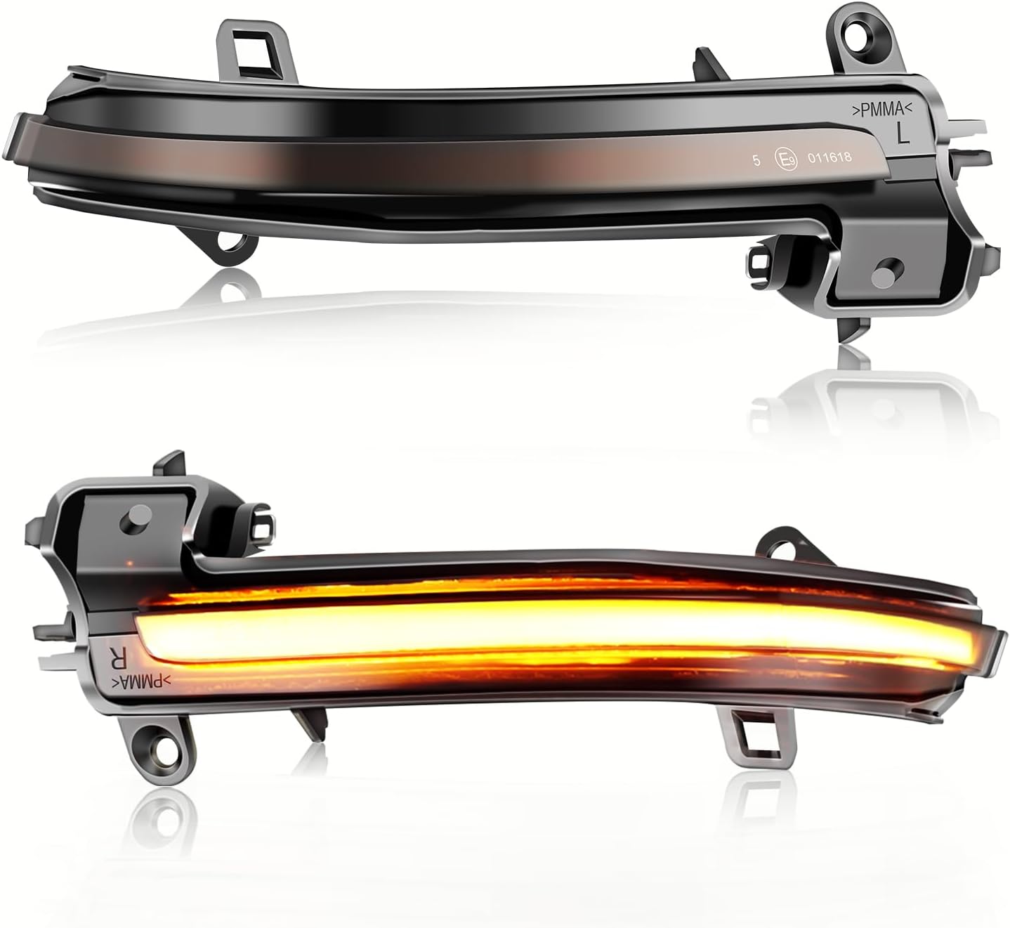 Turn Signal Indicator Side Mirror Dynamic Sequential Side Marker Lights Compatible with BMW F20 F21 F22 F23 F30 F31 F32 F33 F36 X1 E84 i3 M2 F87, 2 Pcs (Amber Yellow)