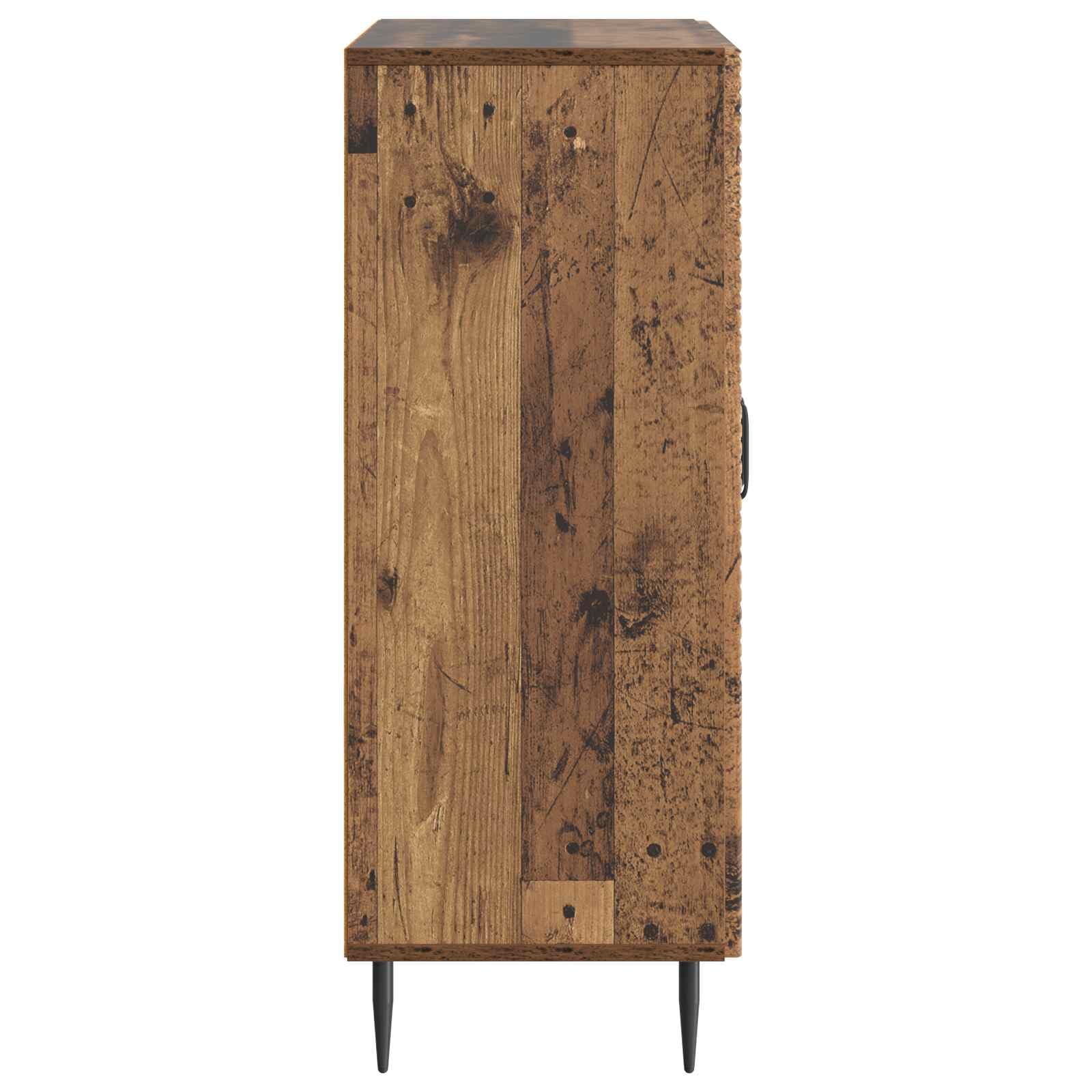 Générique Credenza in legno di Ingenierie, 66 x 34,5 x 89,5 cm | Stoccaggio vasellame, porte 90°, piedi in metallo nero, stile vintage, facile da pulire