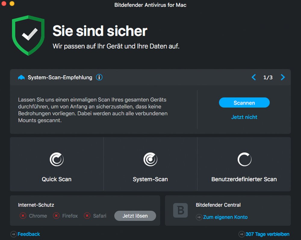 Bitdefender Antivirus for Mac 2024 - 1 Geräte | 3 Jahre Abonnement | Mac Aktivierungscode per Post