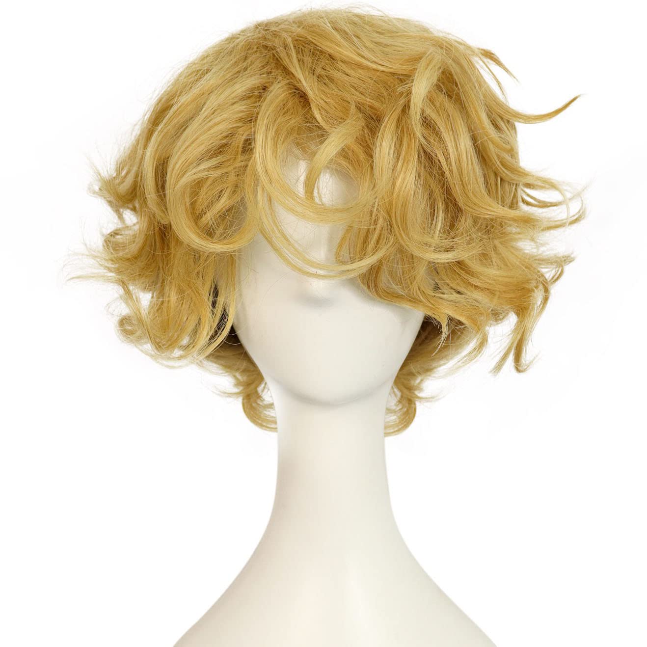 HH Building Cosplay Wig Men's Short Layered Halloween Costume Hair