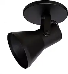 Spot Direcionável Sobrepor E27 - Luminária Moderna para Ambientes Internos, Ideal para Lâmpadas Par20 ou Bulbo LED (Preto)