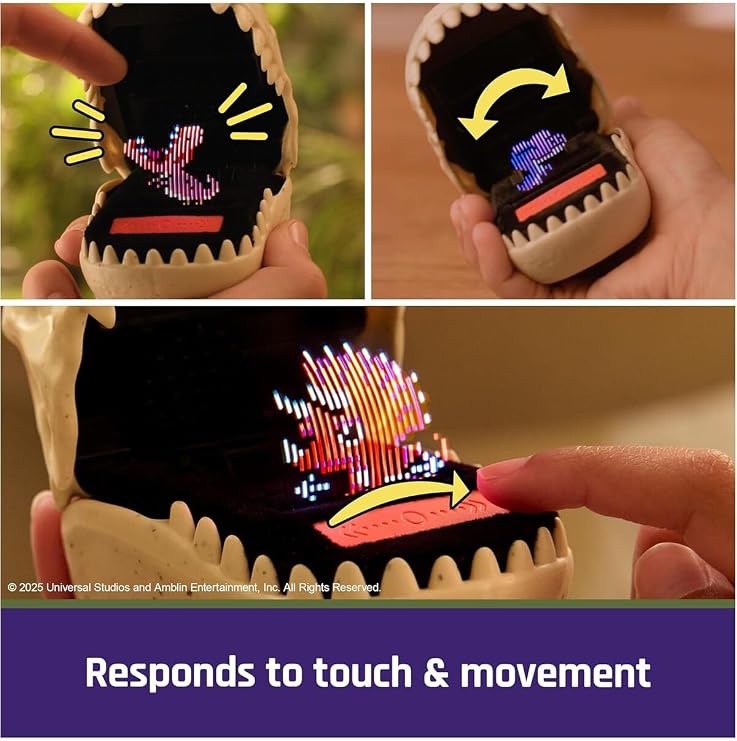 Bitzee Jurassic Interactive Dinosaur Toy, 25 Dinozor, İnteraktif Sanal Bebek Dinozor Yetiştir