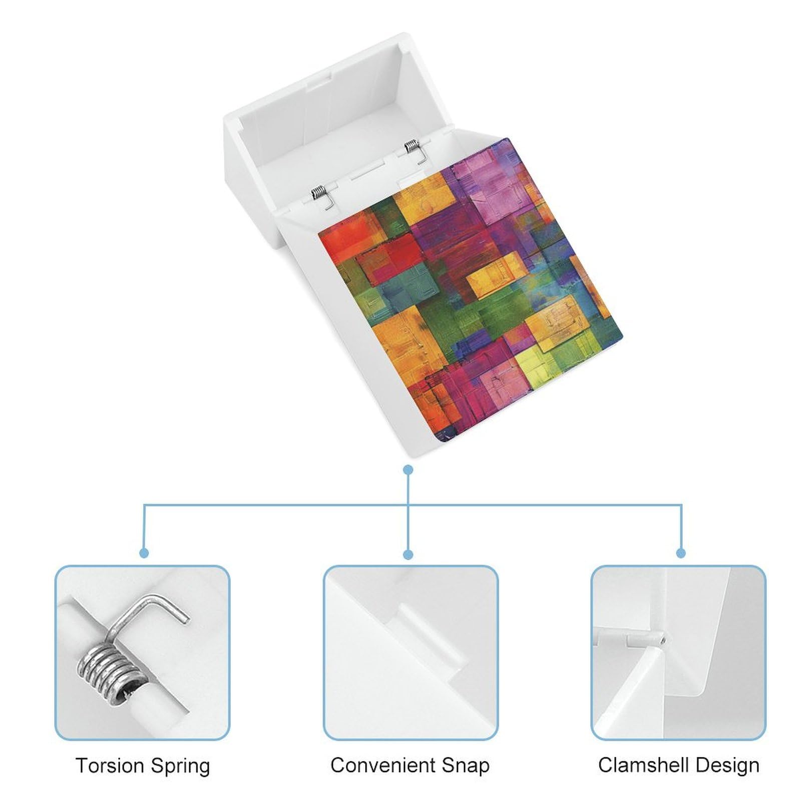 cigarette square Amazon.com: Colorful Blocky Squares Cigarette Case 100's King Size Cigarette  Box Holds 16,Portable & Waterproof Cigarette Pack for Men Women Gifts :  Health & Household
