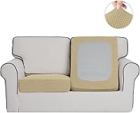 Vista 47 de Easy-Going Fundas Elásticas de 3 Piezas para Cojines de Sofá para Sofá Seccional Izquierdo/Derecho en Forma de L Chaise Lounge Funda de Asiento