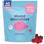 JoySpring Saffron Gummies for Kids | Saffron Extract with GABA Supplements Offer Mood Support and Calms Temper Tantrums | Sugar Free Gummies