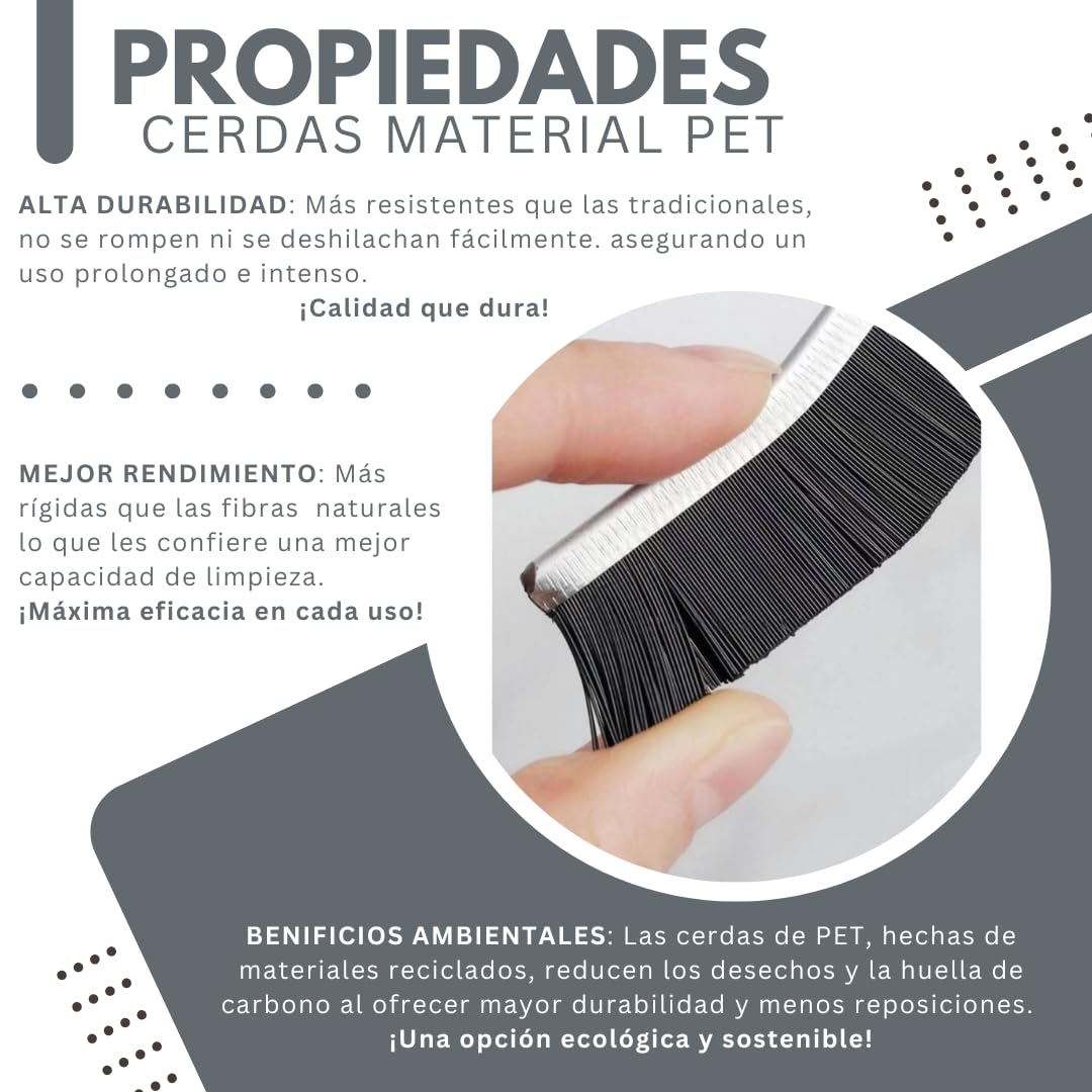 Set de 5 Cepillos Limpieza Hogar para Grietas y Juntas - Cerdas Duras
