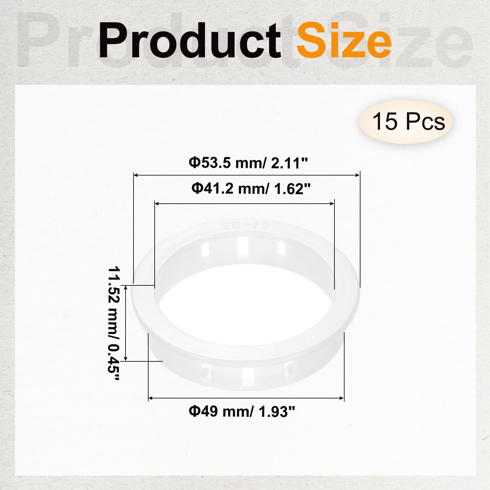 PATIKIL 15pcs Wire Grommet - Image 2