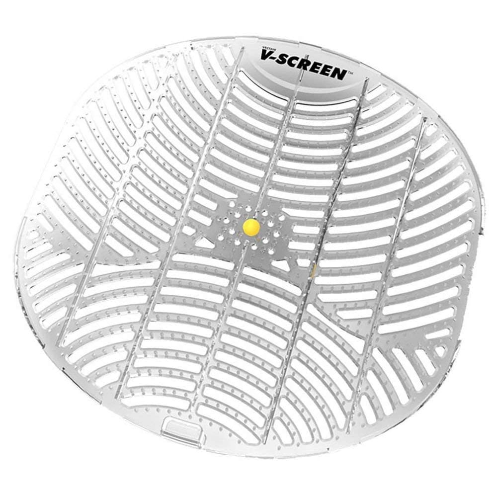 Appropriate™ V-Screen Urinal Mat Citrus Mango (Standard Size, Transparent Light Grey) - Pack of 10