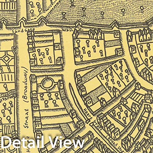 Amazon.co.jp: 歴史的な地図 - ニューアムステルダム1664年