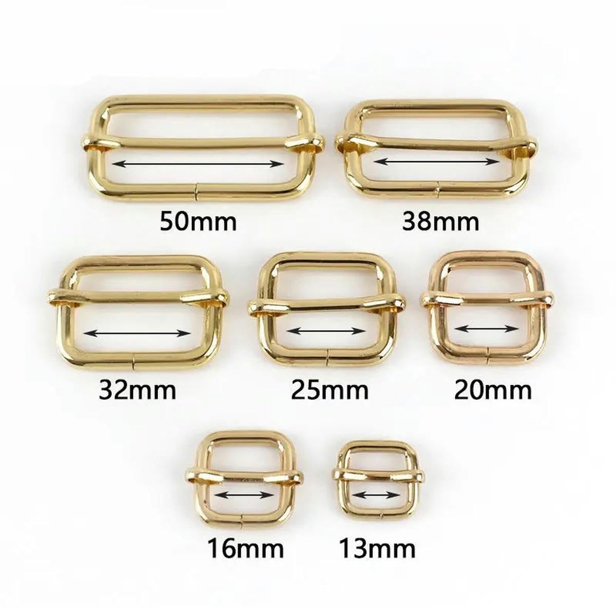 30 szt. 13-50 mm metalowe klamry do paska taśmy pasek Pin klamry skórzany suwak hak regulator zapięcie DIY akcesoria