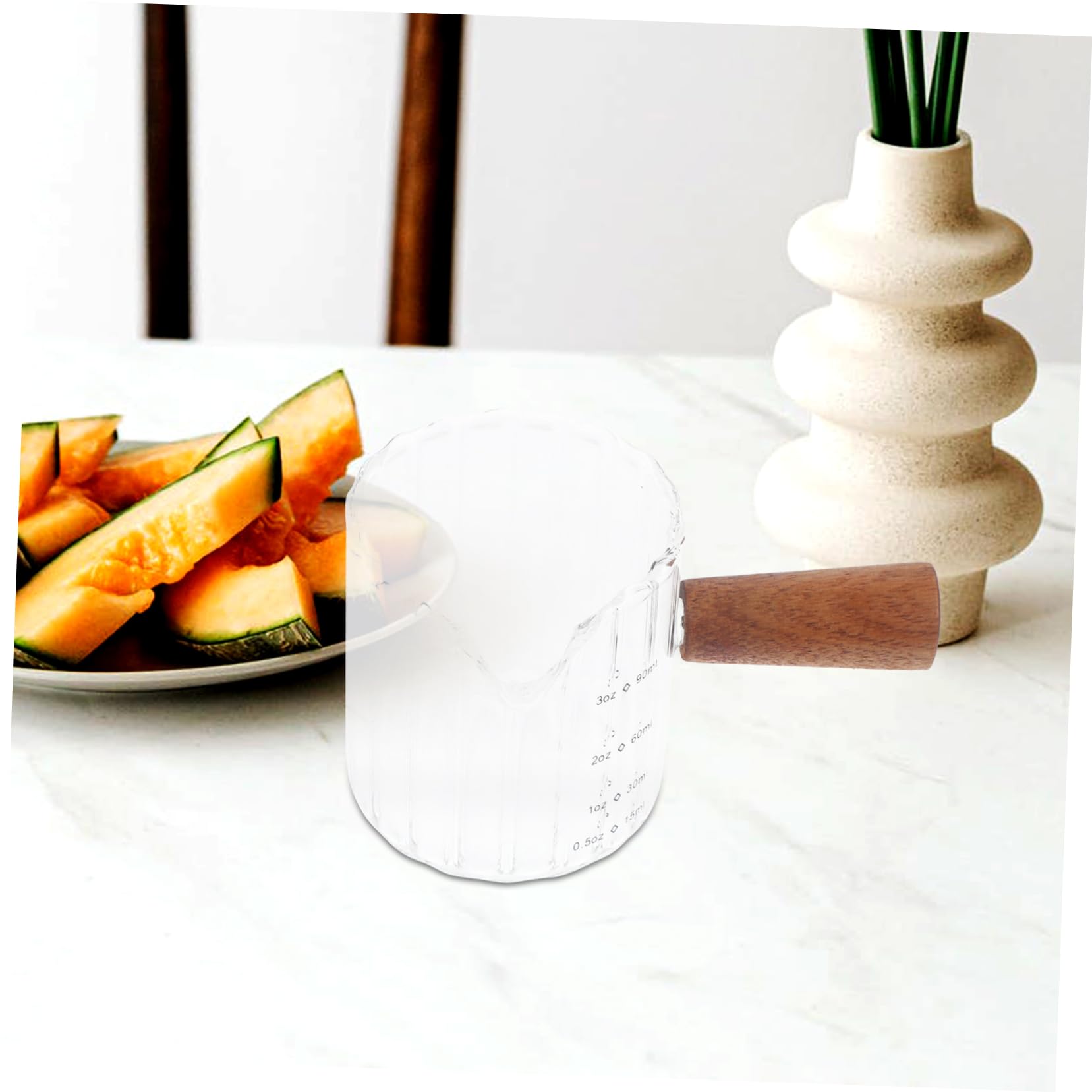 MAGICLULU 4 Tazze Graduate in Per Caffè Espresso Da 90 Ml Con Beccuccio Per Caraffa Da Caffè