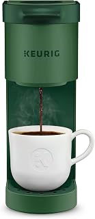 Keurig K-Mini Single Serve K-Cup Coffee Maker - Compact 6-12oz Brewer with Cord Storage for Small Spaces, Evergreen