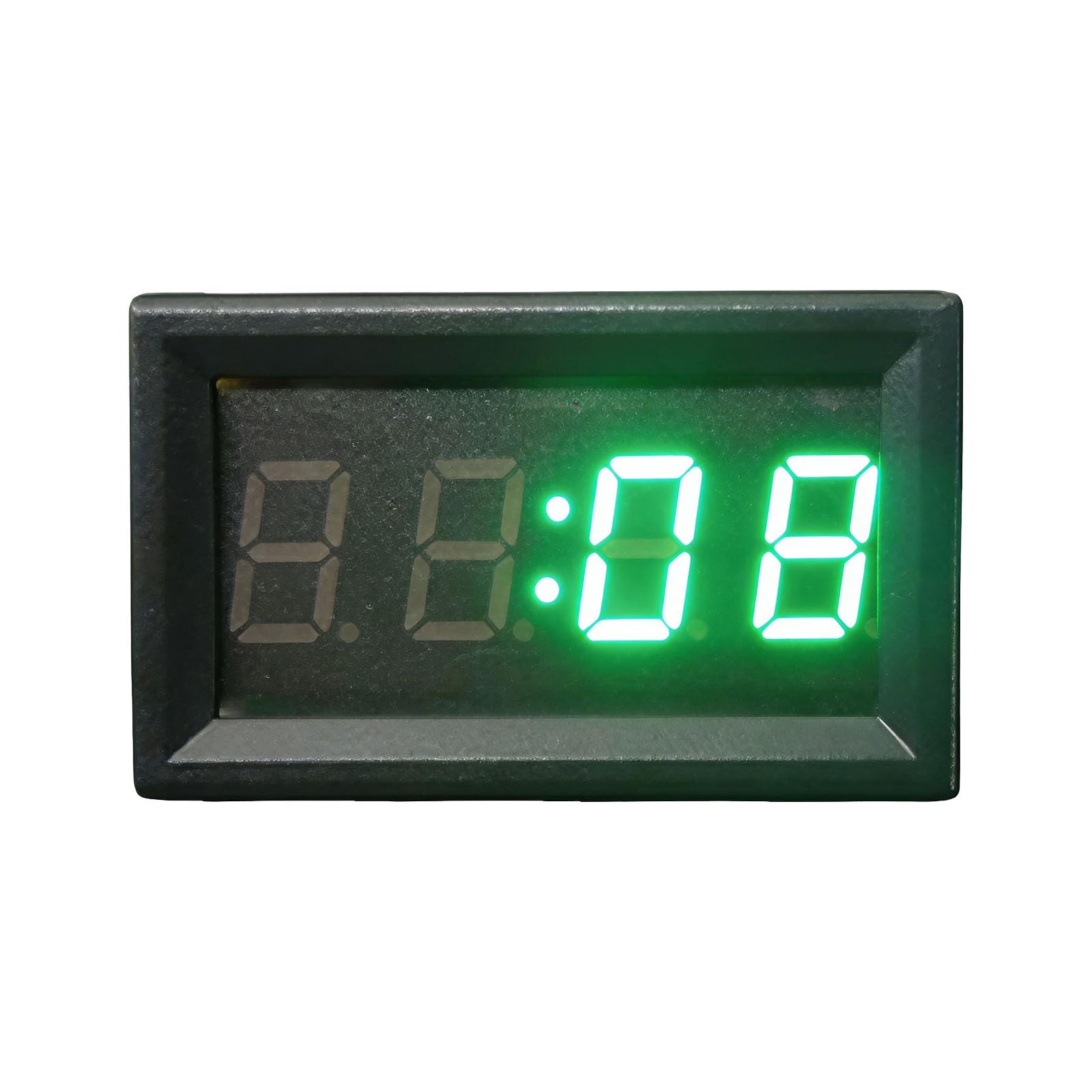 Kaeltsyn Green Multifunction Automotive Voltages Meter With External Temperature Probes And Digital Clock For Car Trucks Multifunction Car Battery Voltages Tester