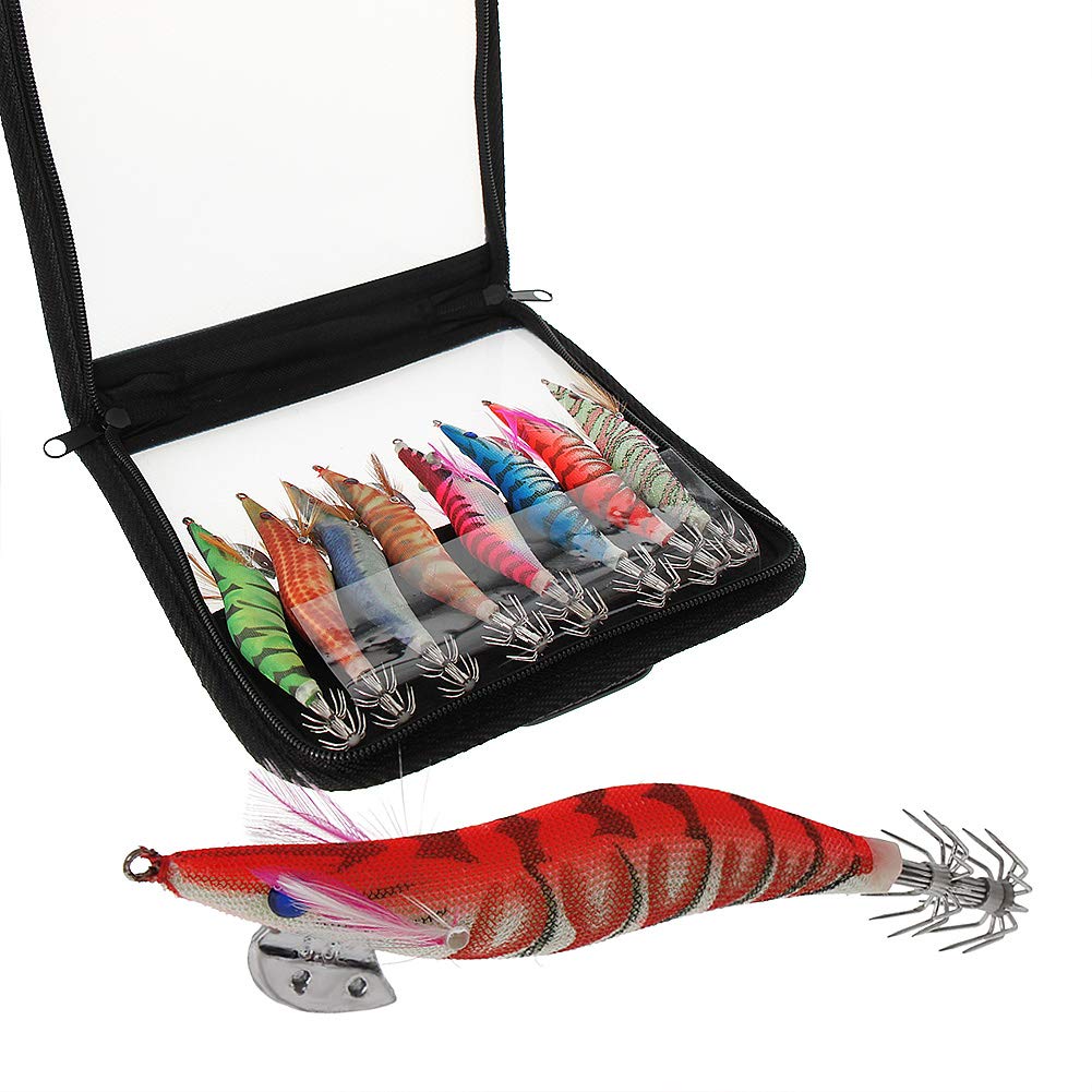 OROOTL 5/10pcs Squid Jig Lumineuse Turlutte Leurres de pêche Couleur OROOTL 5/10pcs Squid Jig Lumineuse Turlutte Leurres de pêche Couleur