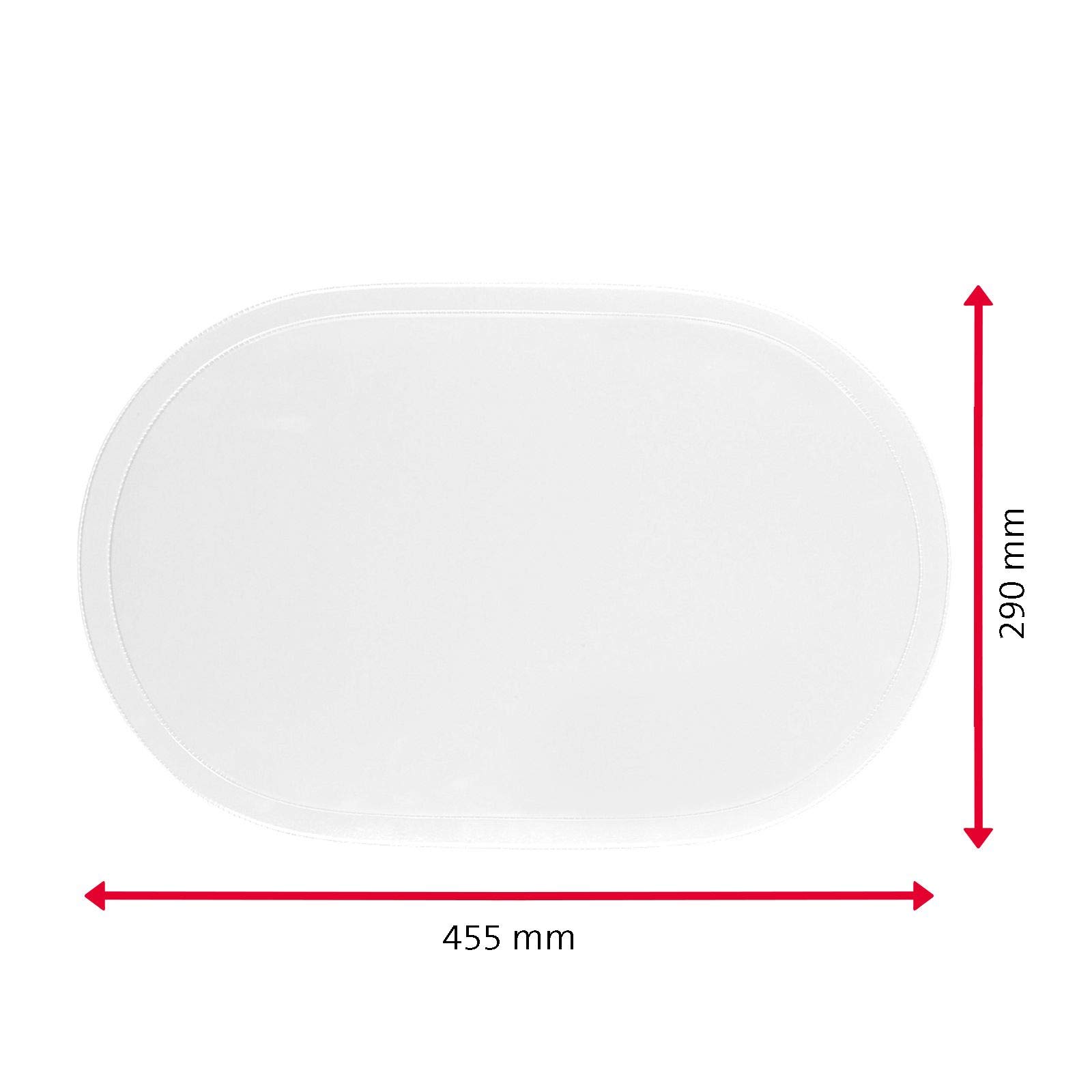Westmark Tischsets/Platzsets, 4 Stück, 45,5 x 29 cm, Vinyl, Weiß, Saleen Edition: Fun