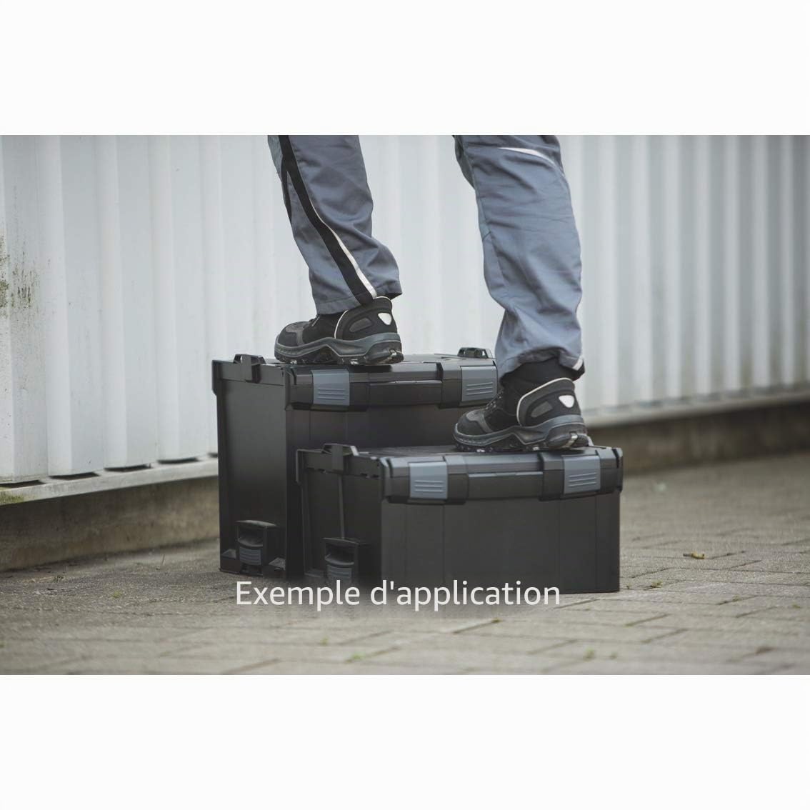 Coffret de rangement outils L-BOXX® 238 noir vide – mallette à outils modulable Sortimo pour professionnels