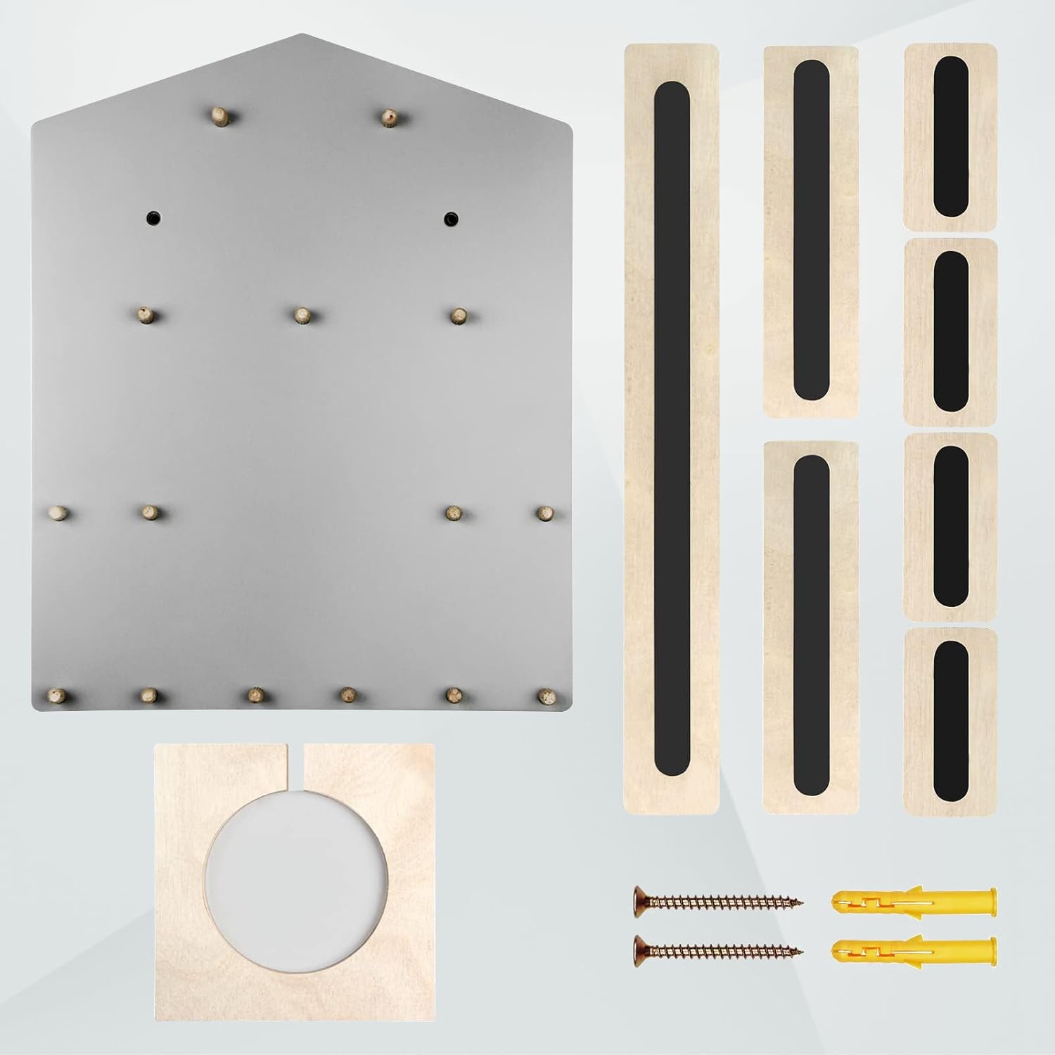 Large House Tonie Shelf for Toniebox Storage,Box Magnetic Wall Shelf for Children to Play and Collect for 15-20 Figures,Toniebox Storage for All Your Tonie Accessories(Gray)