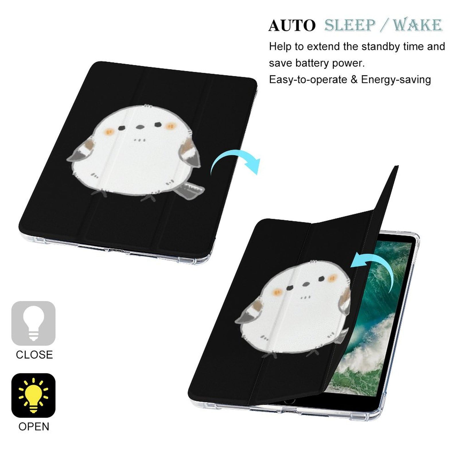 Amazon.co.jp: シマエナガ 鳥柄 iPad Air2/Air1/iPad 2018/2017通用