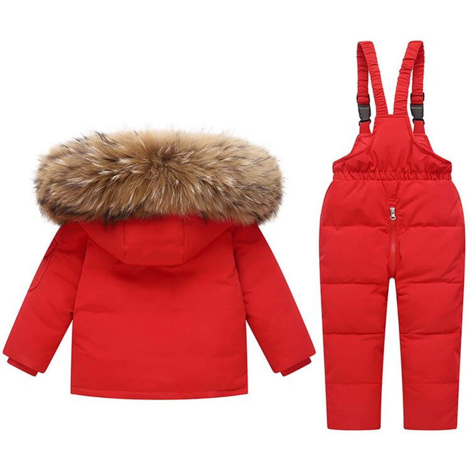 Générique Hiver Ensemble de Ski Enfant, Tenue de Ski Imperméable à la Neige Combinaison Enfant Combi Fille Imperméable à la Neige Snowsuit Combinaison 4 Ans pour 1-5 Ans