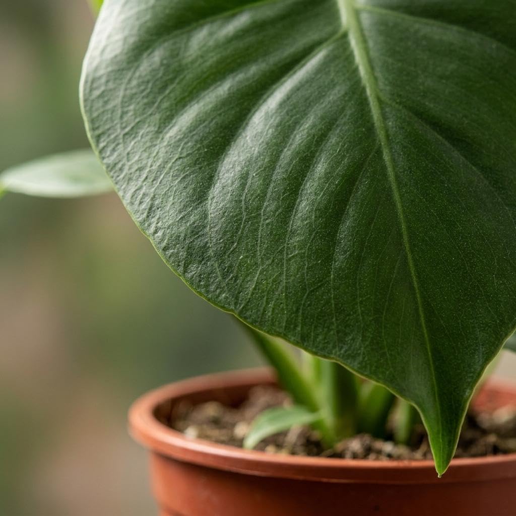 Monstera Deliciosa – roślina z dziurami – 2 sztuki – w szarej doniczce - 30cm - Ø12cm