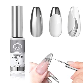 Metallic Gel Nail Polish Sliver Gel Liner