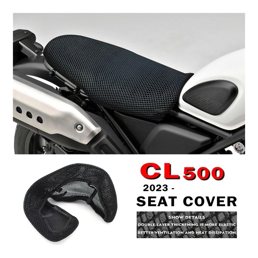 Funda Asiento Moto para CL500 SCL500 Scrambler CL 500 2023 Motocicleta Funda De Asiento Fundas De Asiento Protect Cushion Airflow Fundas De Asiento Piezas